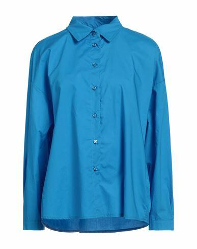 Berna Woman Shirt Azure Paper Cover