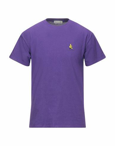 Daniele Alessandrini Homme Man T-shirt Purple Cotton Cover