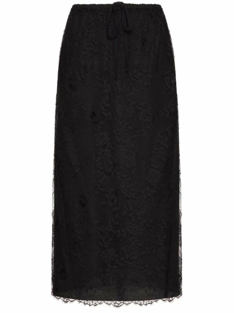 Valentino Garavani lace-detail midi skirt - Black Cover