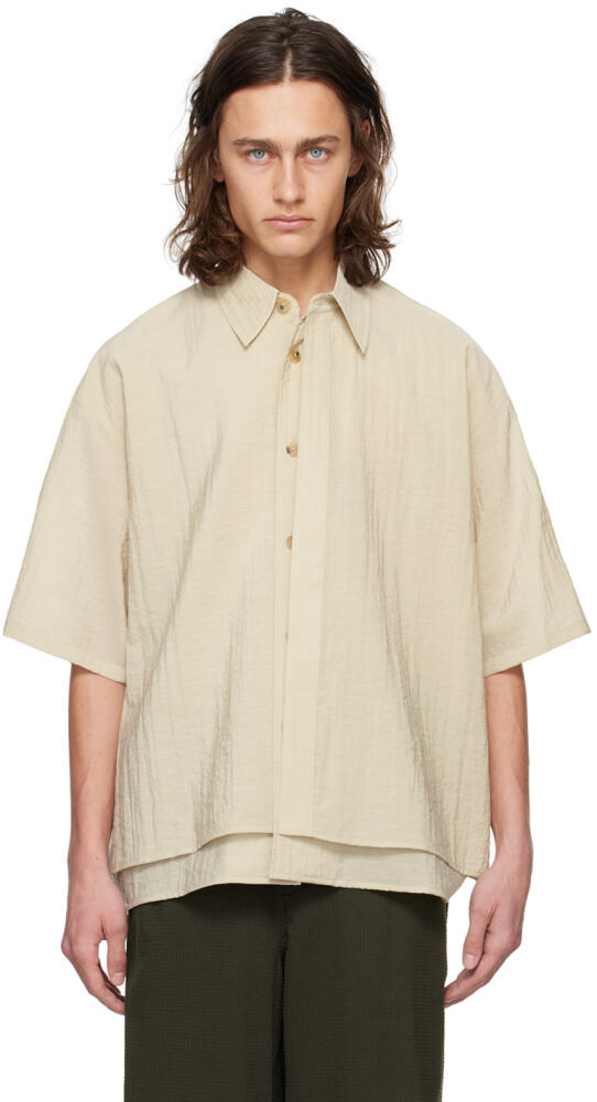 LE17SEPTEMBRE Beige Layered Shirt Cover