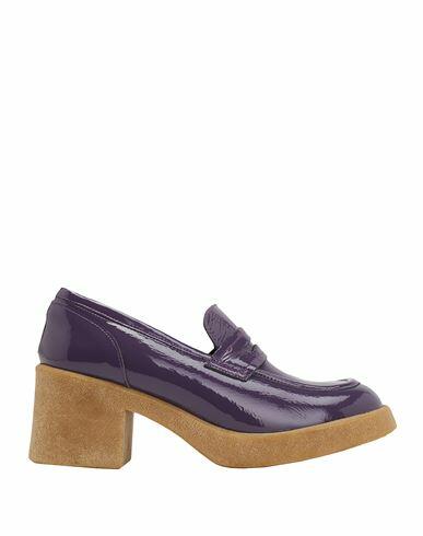 8 By Yoox Patent Leather Penny Loafer Woman Loafers Purple Calfskin Cover