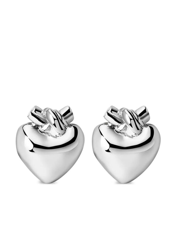 TANE México 1942 Tied Heart earrings - Silver Cover