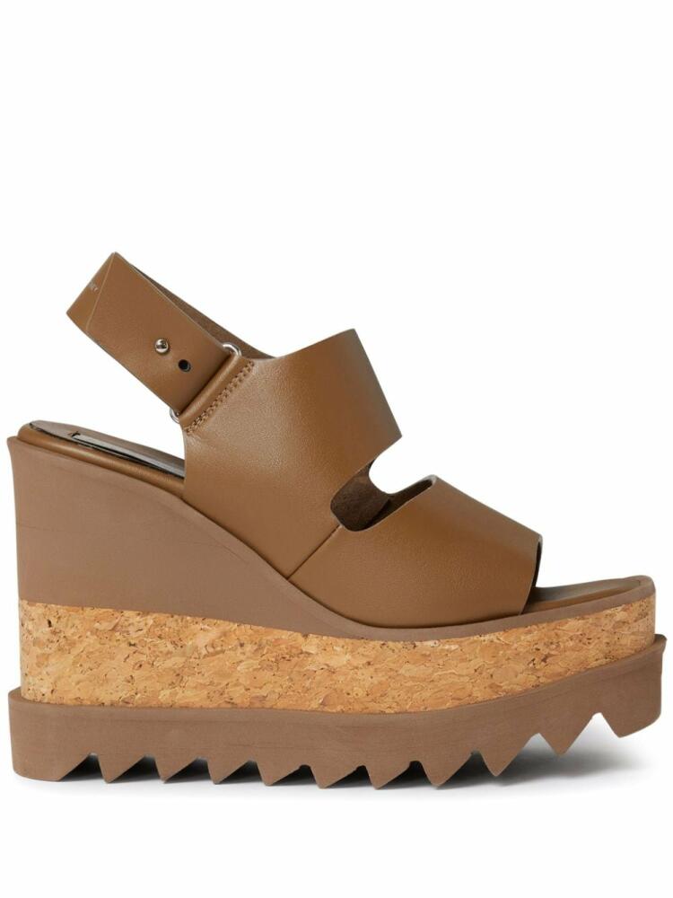 Stella McCartney Elyse wedge sandals - Brown Cover