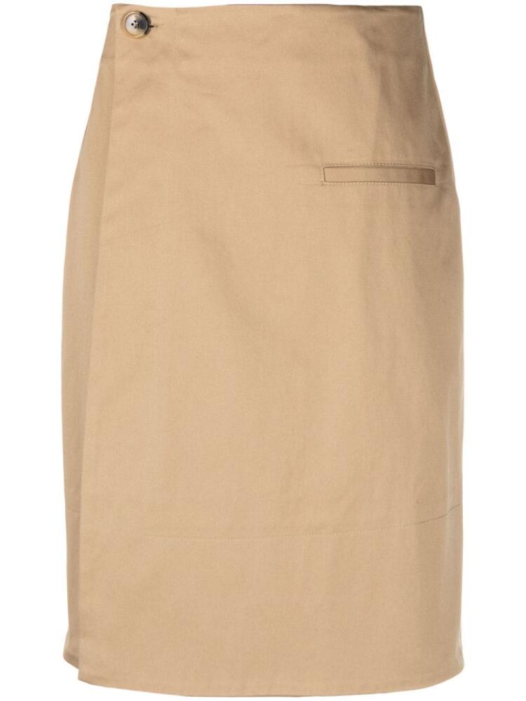 JW Anderson high-waist A-line miniskirt - Neutrals Cover