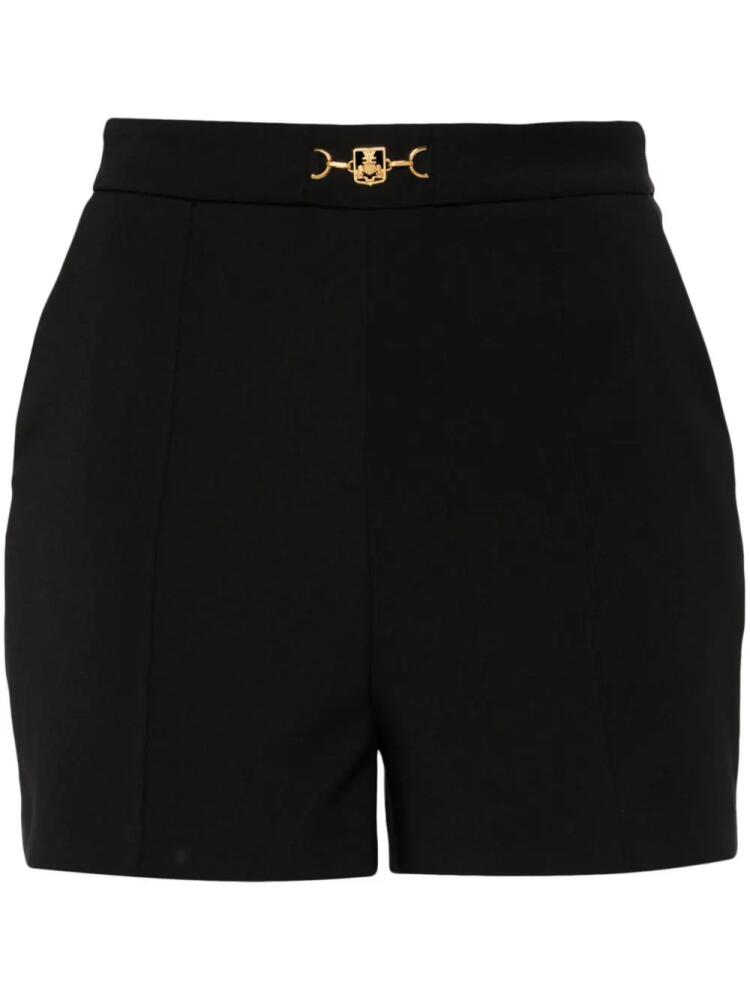 Elisabetta Franchi horsebit-detail crepe shorts - Black Cover