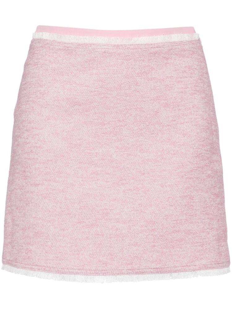 Juun.J high-waisted tweed miniskirt - Pink Cover