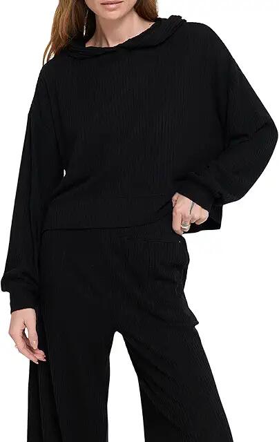 Spiritual Gangster Mila Pullover (Black) Women's Sweater Cover