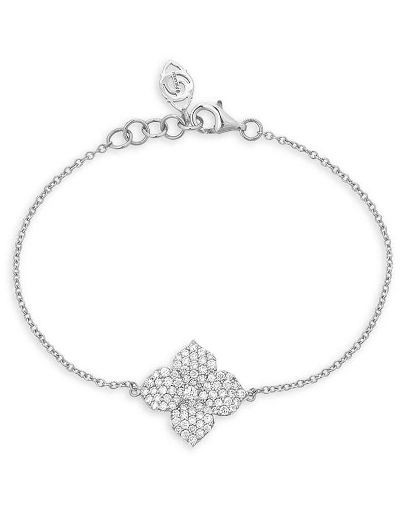 Piranesi 18K White Gold Piranesi Flower Diamond Pave Link Bracelet Cover