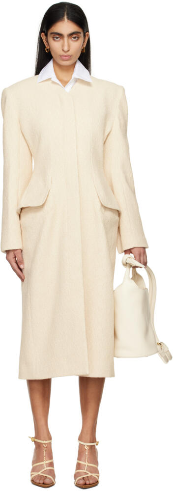 JACQUEMUS Off-White Les Sculptures 'Le manteau Cubo' Coat Cover