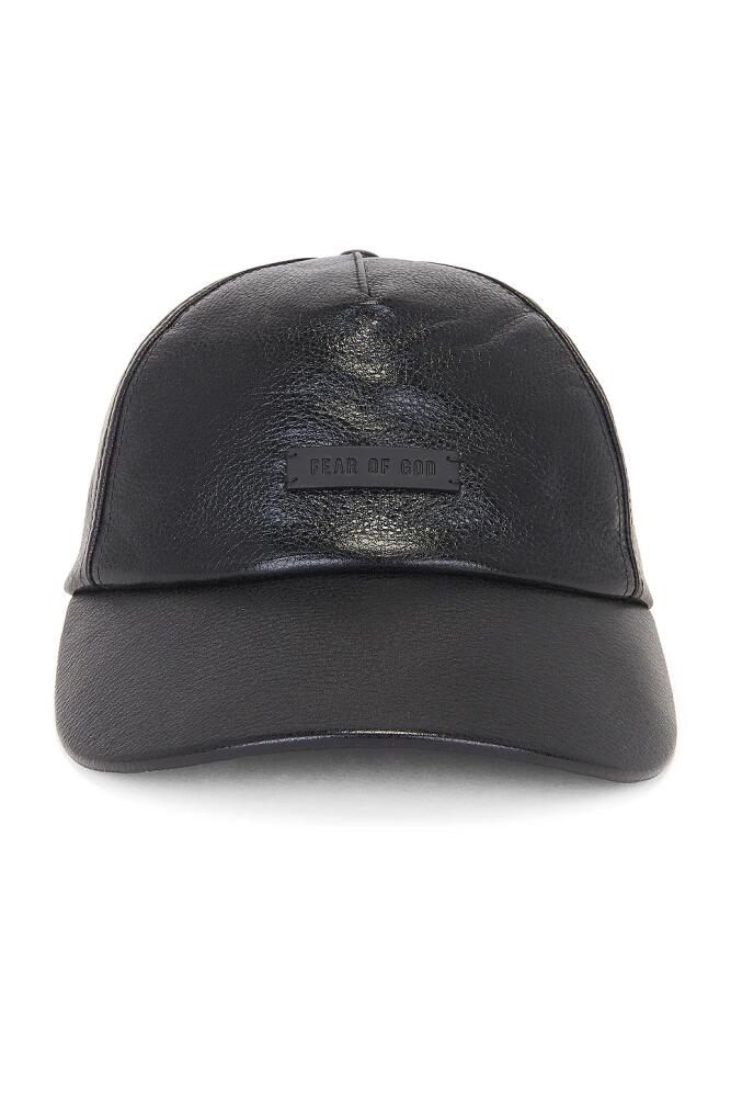 Fear of God Baseball Cap in Black Cover