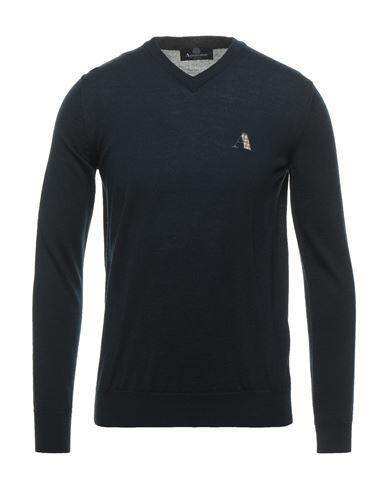 Aquascutum Man Sweater Midnight blue Virgin Wool, Acrylic Cover