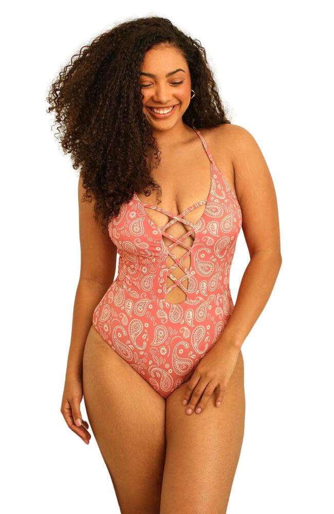 Dippin Daisys Bliss One Piece in Pink Paisley Cover