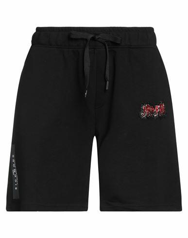 John Richmond Man Shorts & Bermuda Shorts Black Cotton Cover