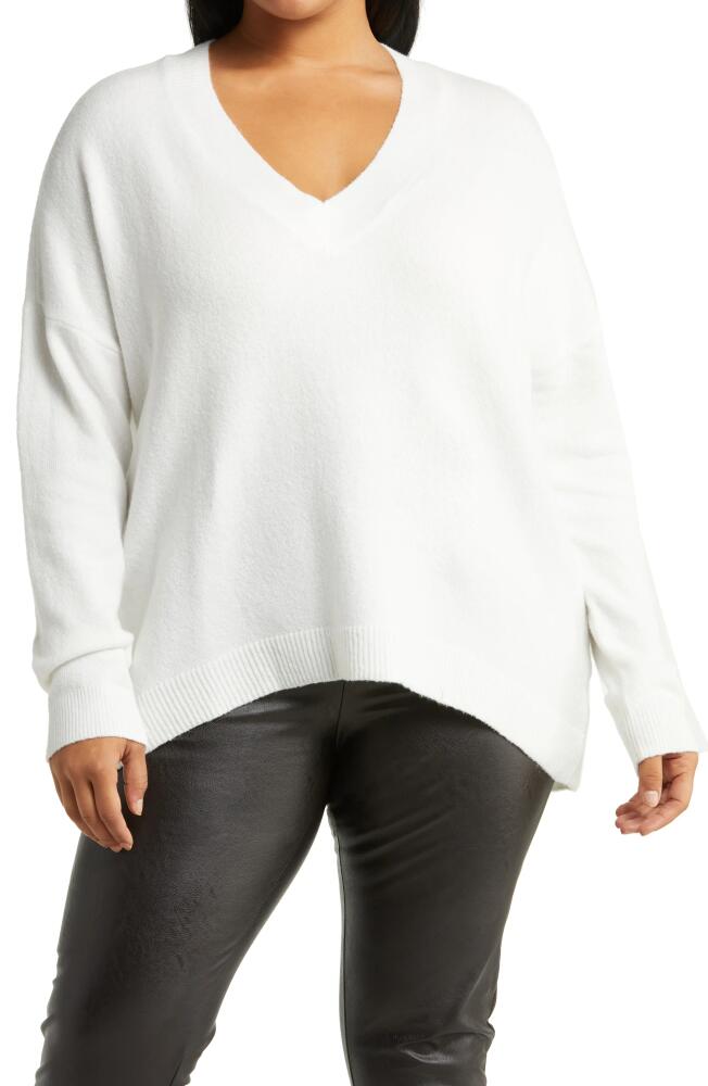 Treasure & Bond High-Low V-Neck Sweater in Ivory Cover