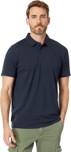 Volcom Wowzer Polo (Navy 3) Men's Short Sleeve Knit Cover