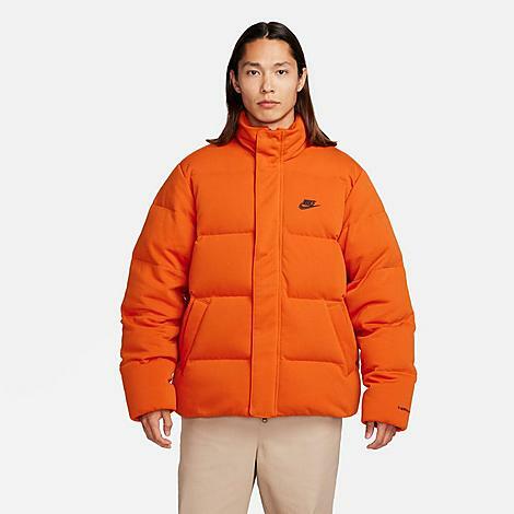 Nike Men's Sportswear Tech Fleece Therma-FIT Oversized Puffer Jacket in Orange/Campfire Orange Cover