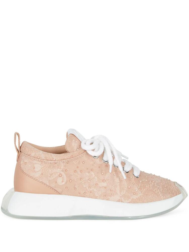 Giuseppe Zanotti Ferox lace sneakers - Pink Cover