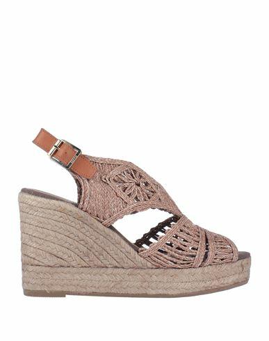 Kanna Woman Sandals Light brown Textile fibers Cover