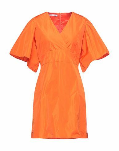 Caractère Woman Mini dress Orange Polyester Cover