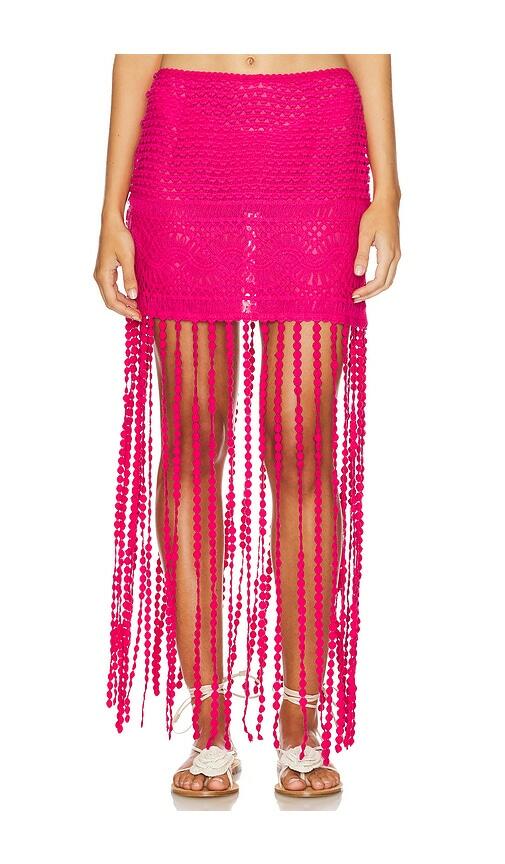 Agua Bendita X Revolve Ster Skirt in Fuchsia Cover