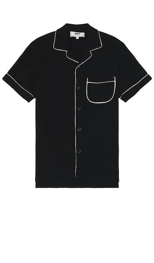 YONY Camp Collar Shirt in Black Cover