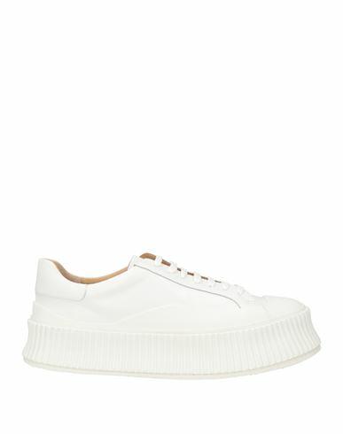 Jil Sander Woman Sneakers White Soft Leather Cover