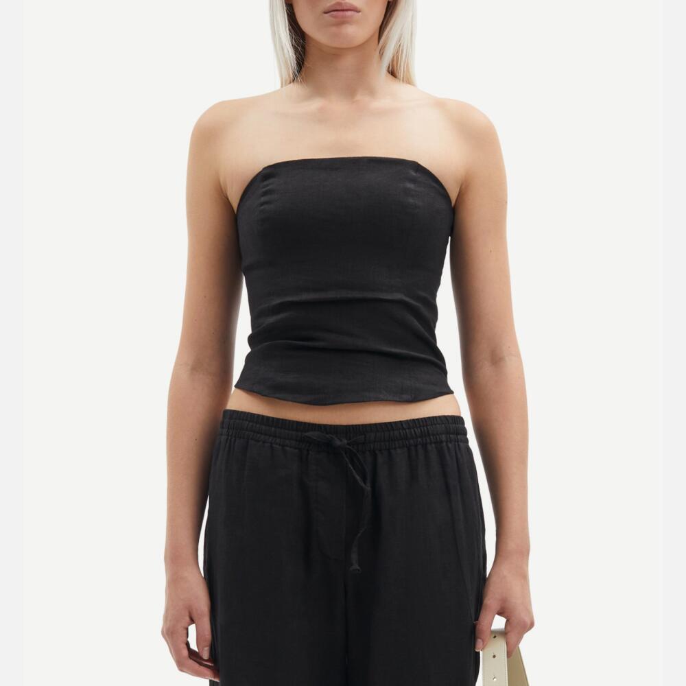 Samsøe Samsøe Saelynn Linen Bandeau Top Cover