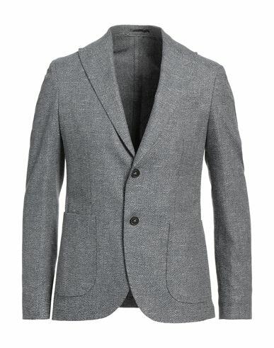 Lab. Pal Zileri Man Blazer Slate blue Cotton, Linen, Elastane Cover