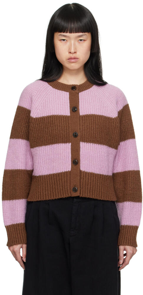 YMC Purple & Brown Foxtail Cardigan Cover