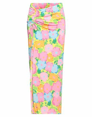 Chiara Ferragni Woman Maxi skirt Pink Viscose, Elastane Cover