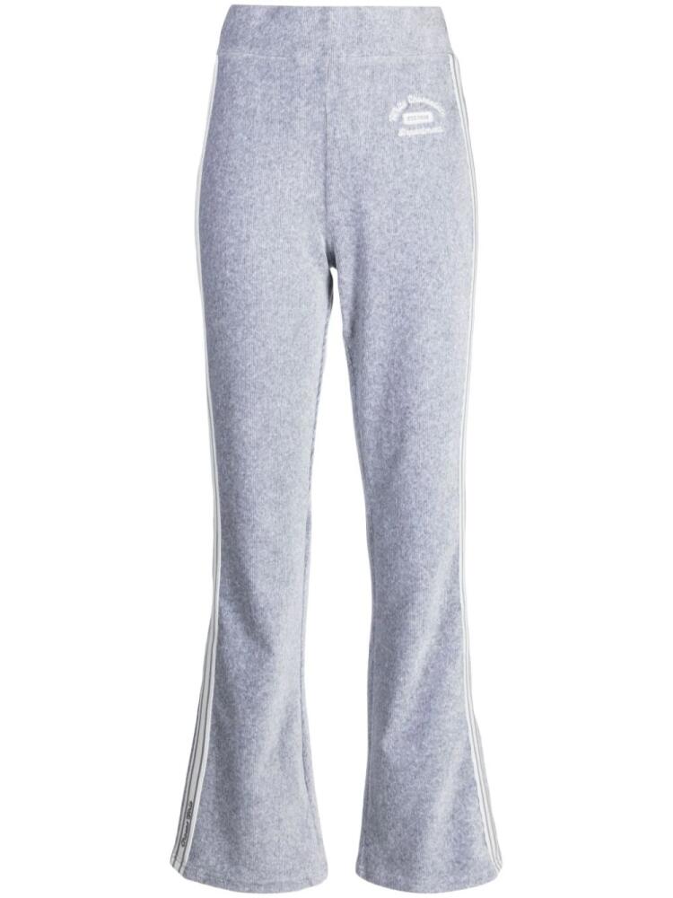 CHOCOOLATE side-stripe flared track pants - Grey Cover