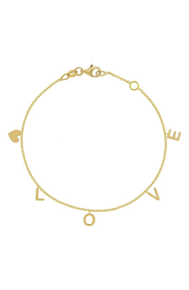 Bony Levy 14K Gold Personalized Charm Bracelet in 14K Yellow Gold - 5 Charms Cover