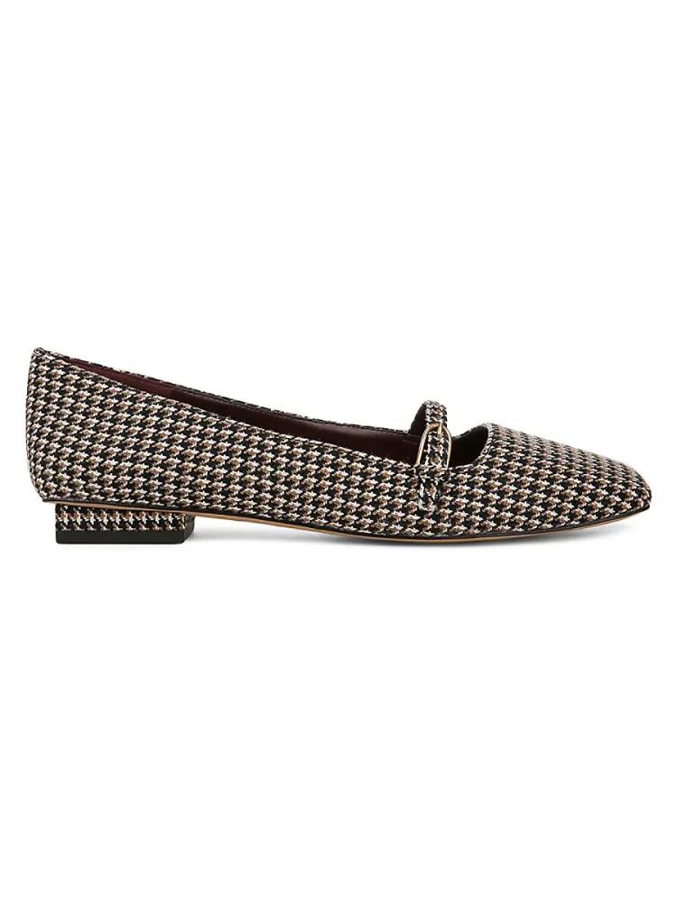 Franco Sarto Women's Tayana Houndstooth Mary Jane Flats - Black Multi Cover