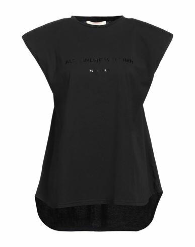 Alexandre Vauthier Woman T-shirt Black Cotton Cover