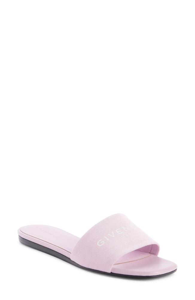 Givenchy 4G Flat Slide Sandal in Old Pink Cover