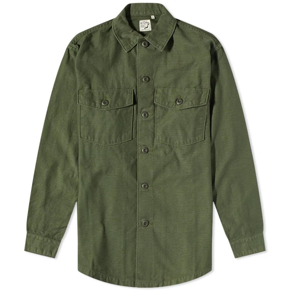 orSlow Men's US Army Shirt in Green Cover