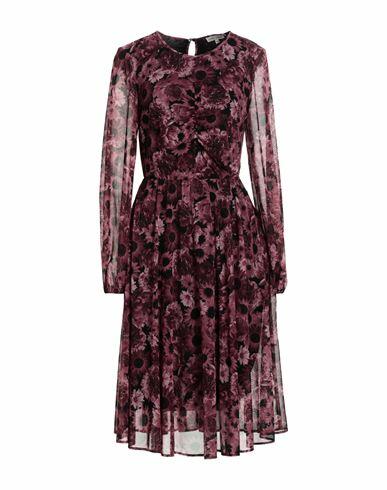 Camicettasnob Woman Midi dress Deep purple Polyamide, Elastane, Viscose Cover