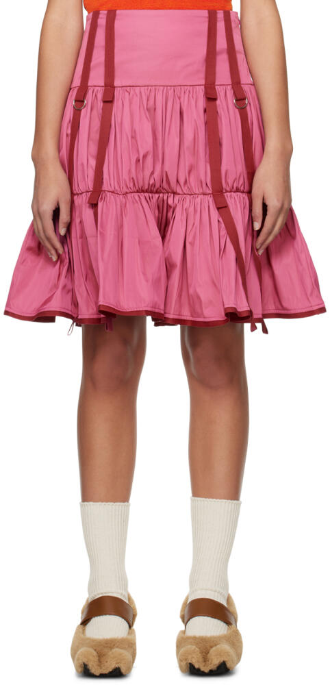 Paula Canovas Del Vas Pink Charm Midi Skirt Cover