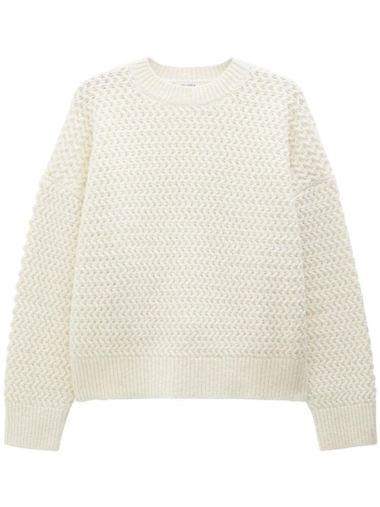 Filippa K knitted drop-shoulder wool jumper - Neutrals Cover