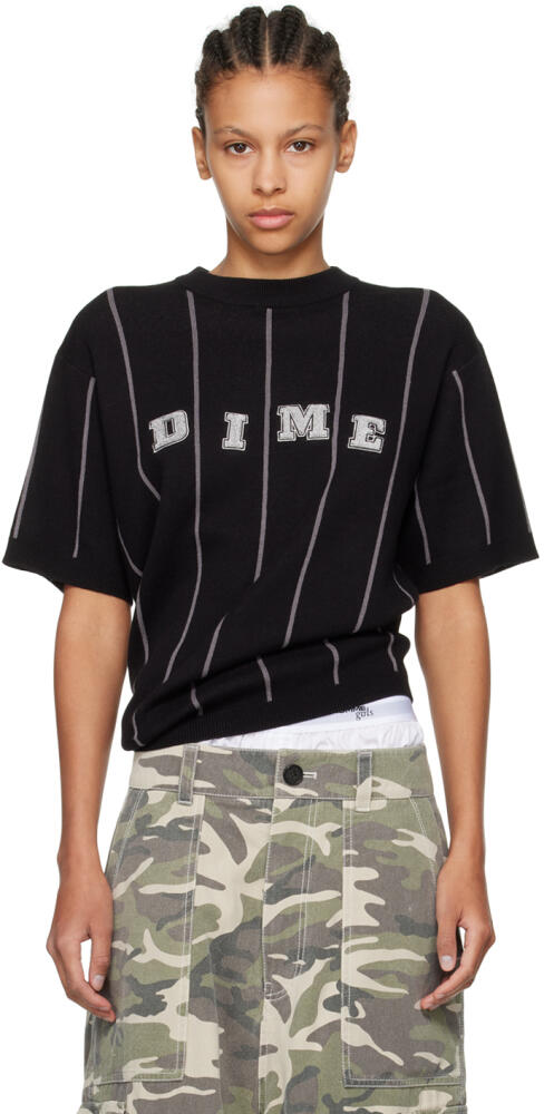 Dime Black Striped T-Shirt Cover