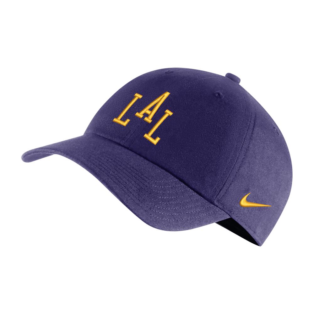 Los Angeles Lakers City Edition Nike Unisex NBA Adjustable Cap in Purple Cover