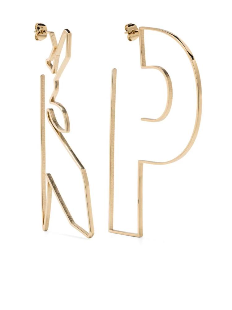 Patrizia Pepe P and Fly-shaped earrings - Gold Cover