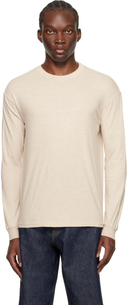 AURALEE Beige Seamless Long Sleeve T-Shirt Cover