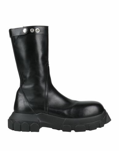 Rick Owens Man Boot Black Soft Leather Cover