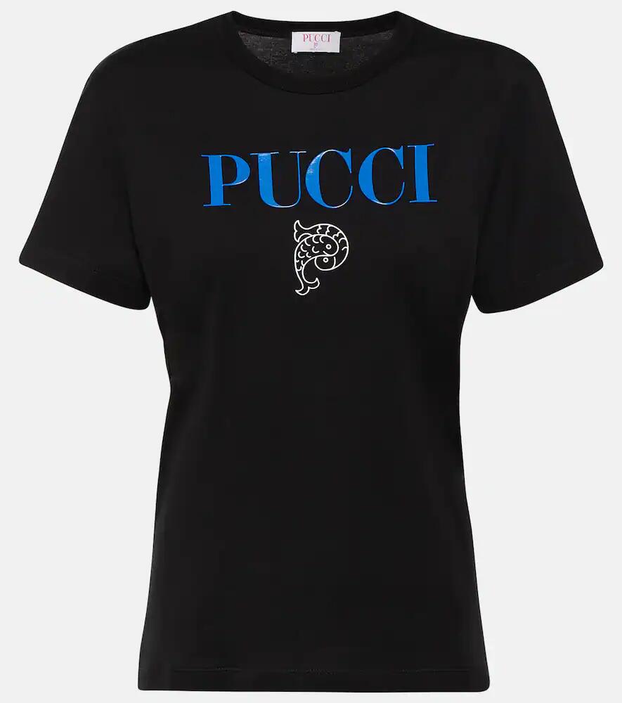 Pucci Logo cotton jersey T-shirt Cover