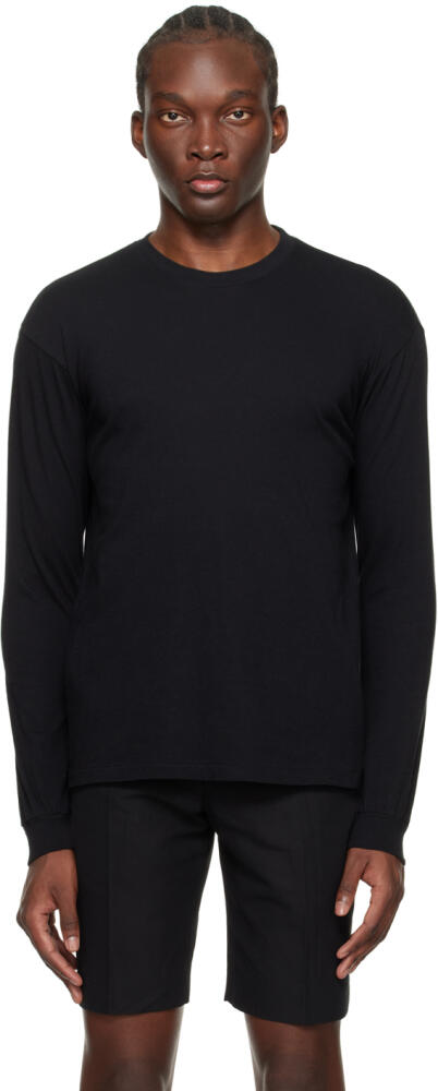 AURALEE Black Seamless Long Sleeve T-Shirt Cover