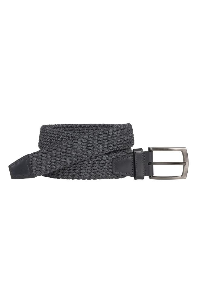 Johnston & Murphy Stretch Knit Belt in Charcoal Cover