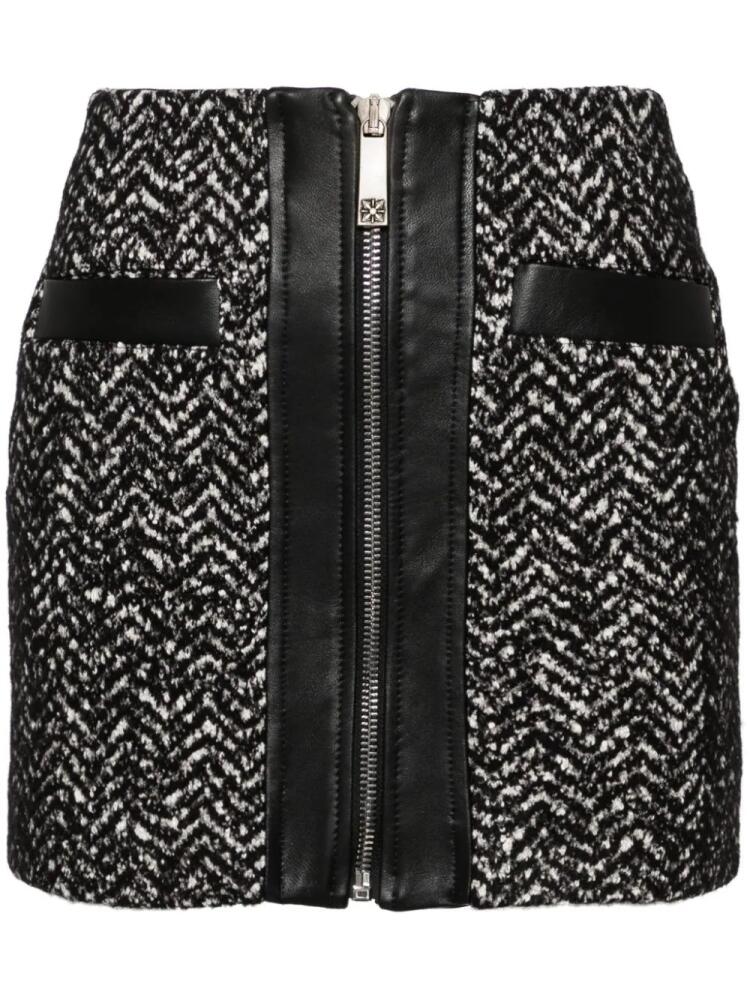 John Richmond herringbone mini skirt - Black Cover