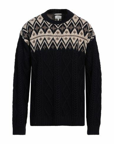 Woolrich Man Sweater Midnight blue Wool, Polyamide, Viscose Cover