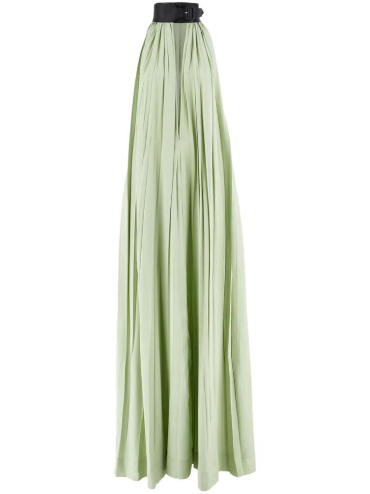 Ferragamo collar-detailed maxi dress - Green Cover